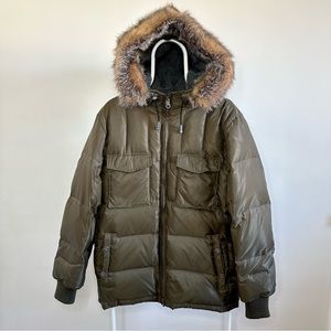 GAP Fur Hood Down Jacket